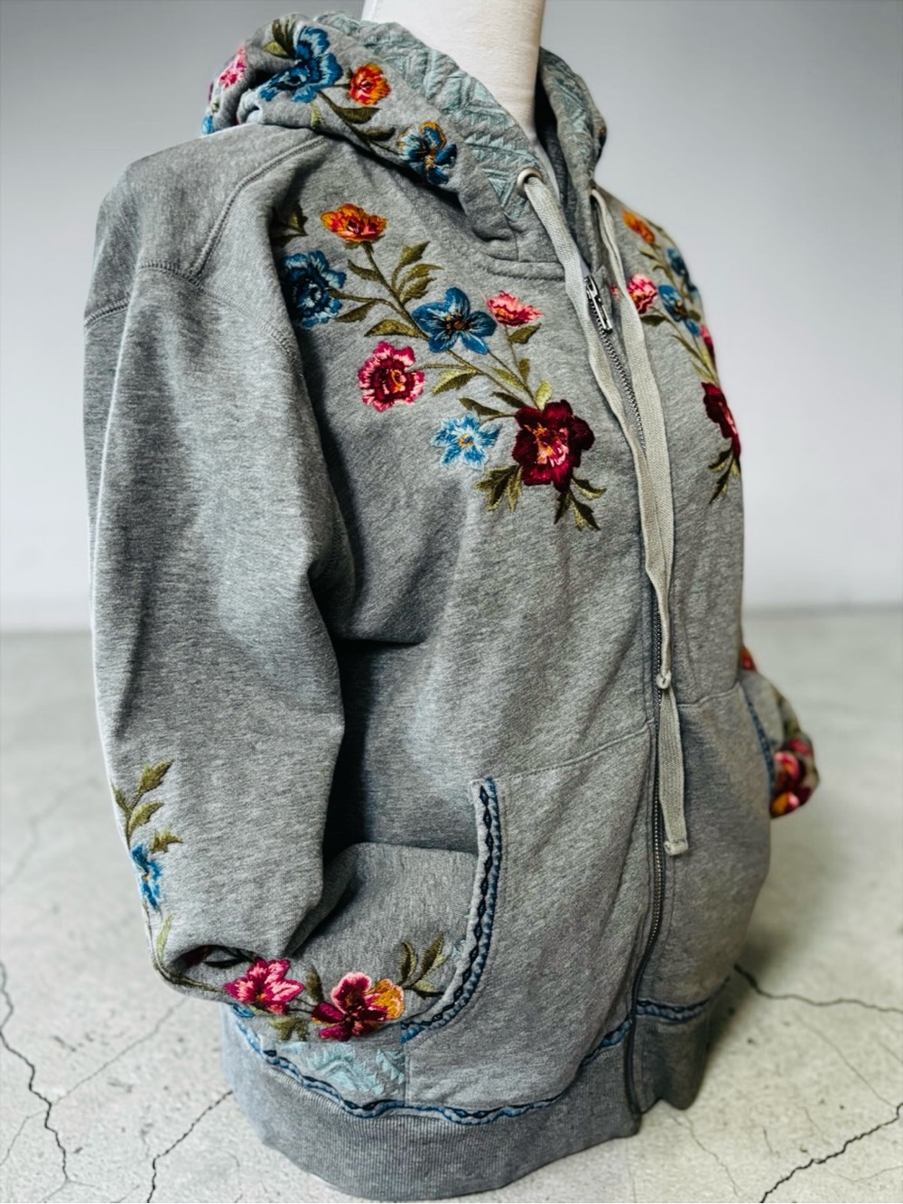 DRIFTWOOD x SUNDANCE "Teddy" Embroidered Full-Zip Hoodie (M) - Picture 4 of 9